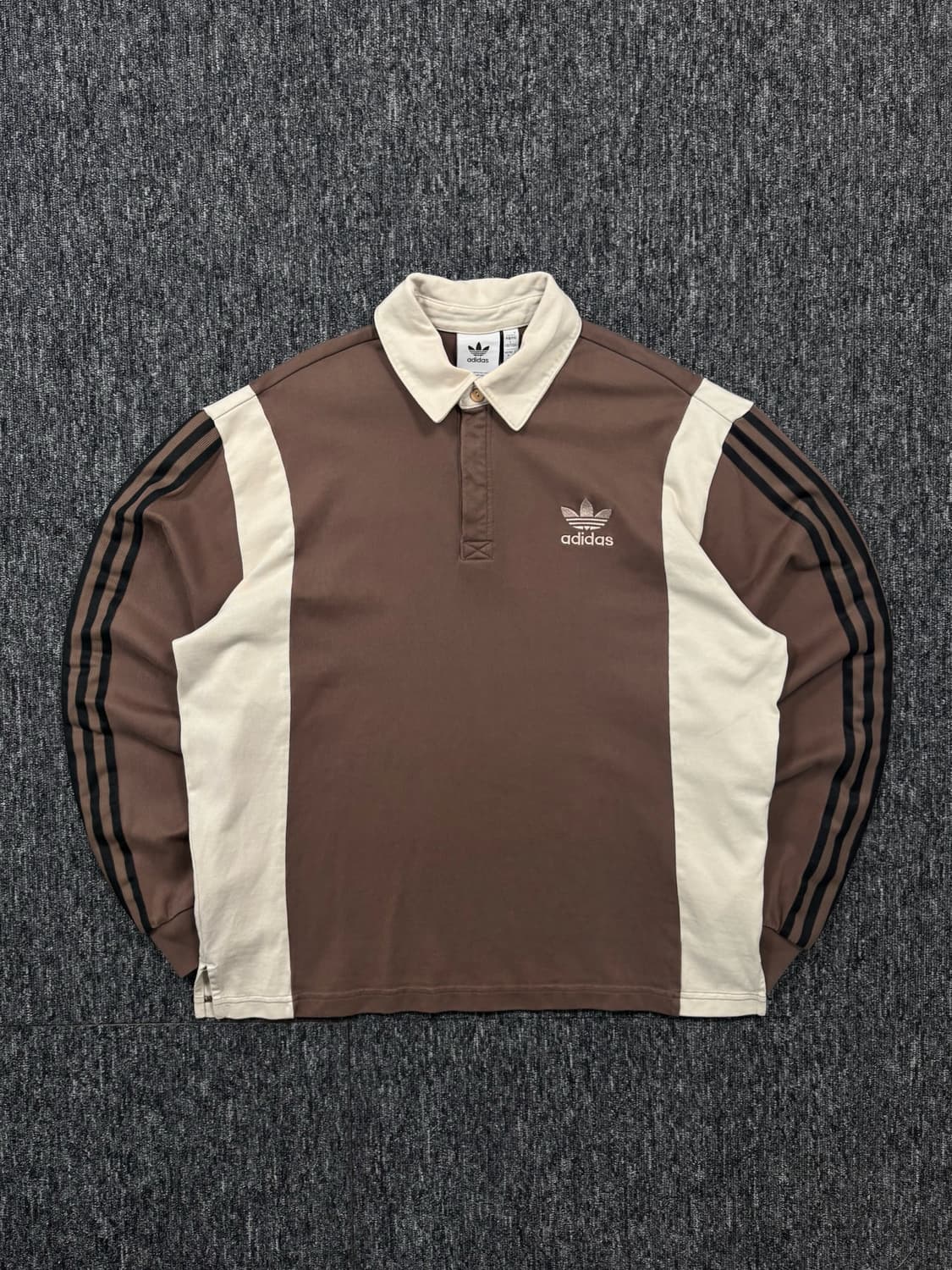 아디다스 브라운 긴팔 럭비티 상품이미지3