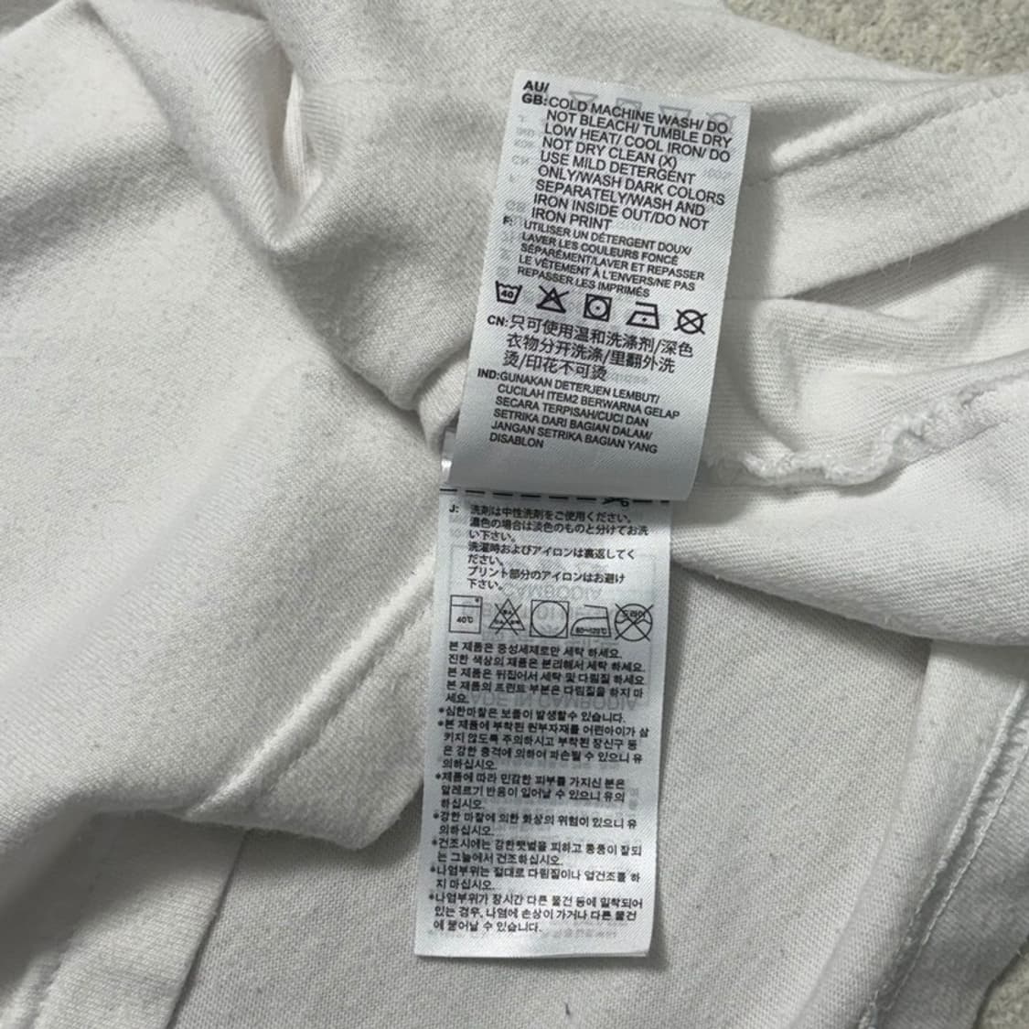 ADIDAS 유로파 스트라이프 티셔츠 화이트 M 상품이미지7