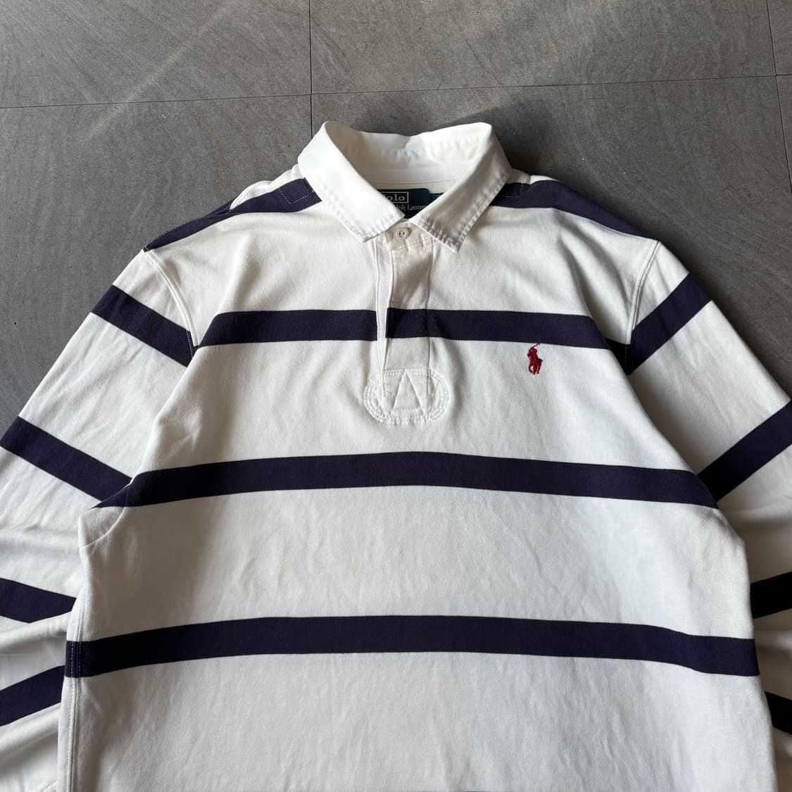 폴로 아이코닉 스트라이프 럭비 티셔츠 상품이미지3