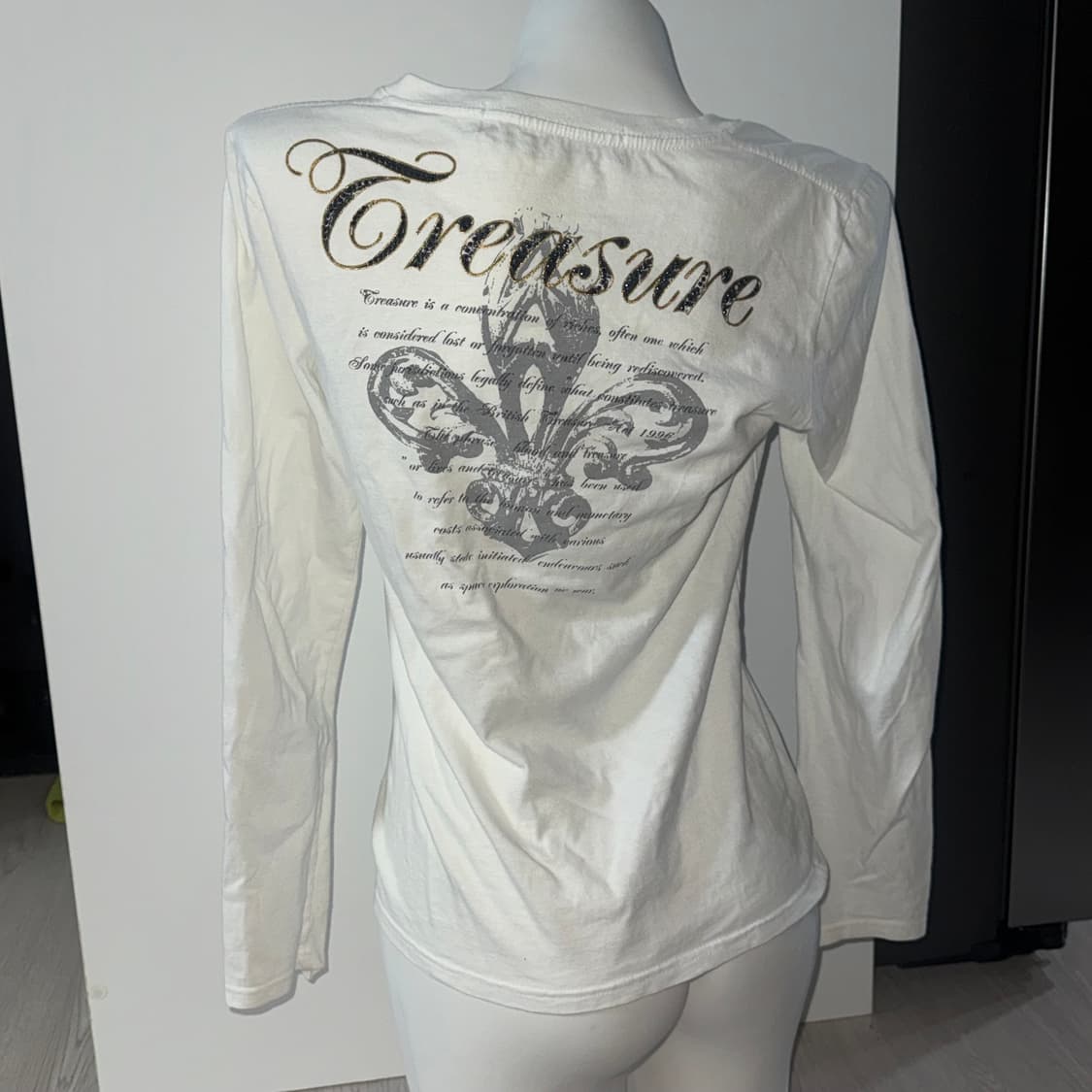 Treasure Skull Rhinestone Long Sleeve 상품이미지3