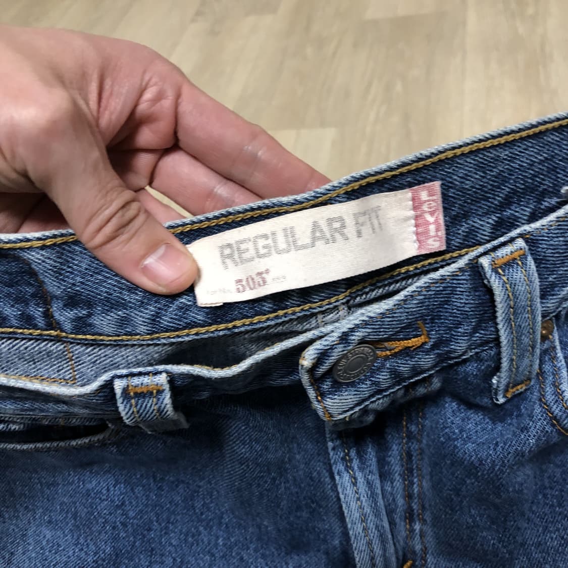 (31) 00's 리바이스 Levi's 505 레귤러핏 연청 워시드 데님 상품이미지5