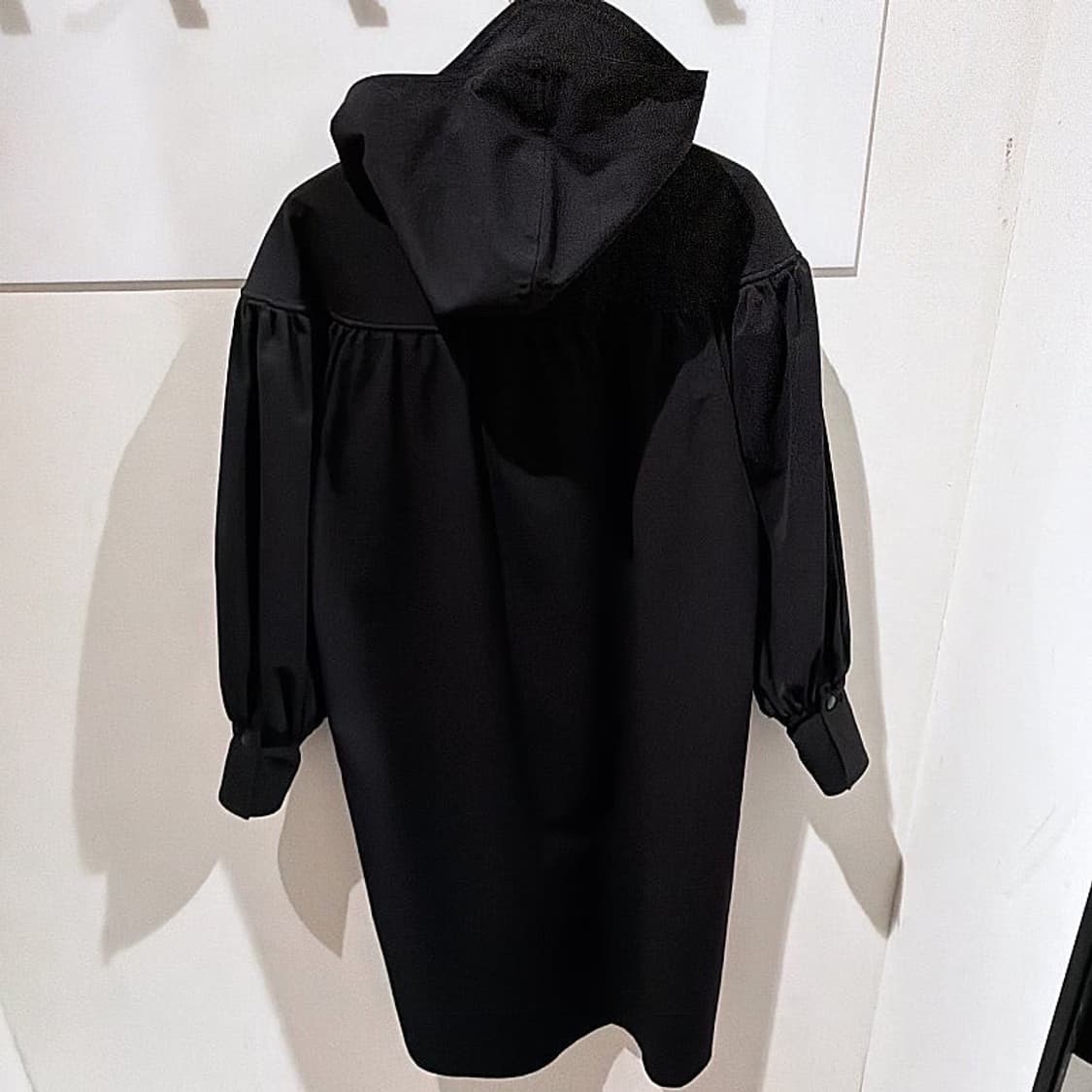 (정품/새상품) Y's 요지 야마모토 여성 블랙 벌룬 슬리브 버튼 코트  상품이미지4