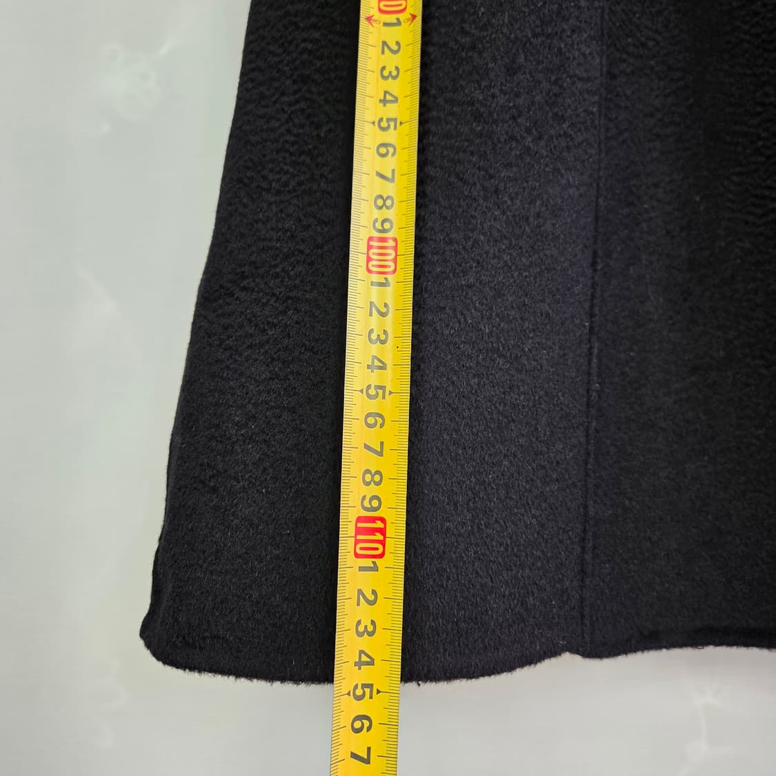 줄로그 울 캐시미어 블랙 핸드메이드 코트 금장 상품이미지8