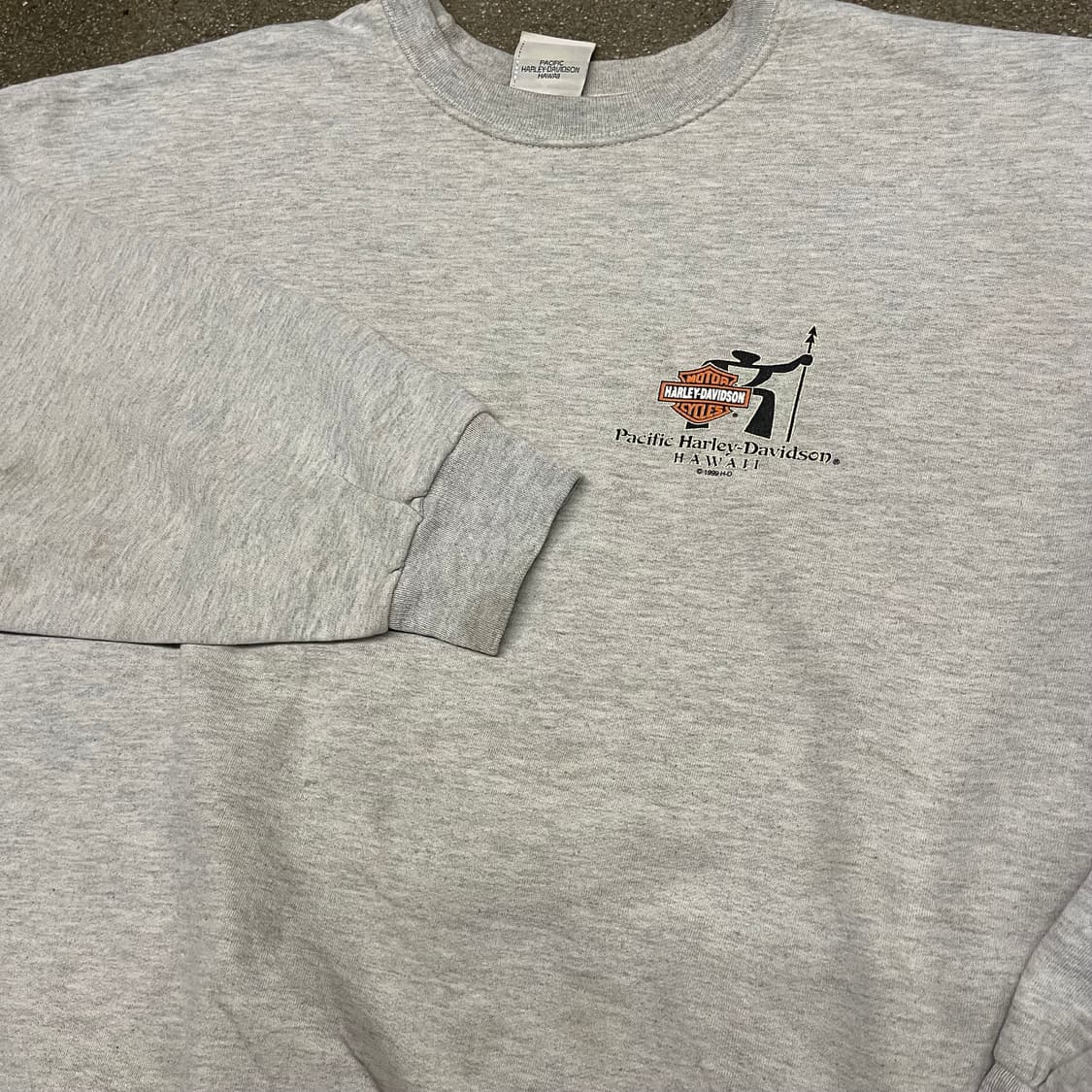 90s 할리데이비슨 하와이 프린팅 스웻셔츠 (110) 상품이미지4
