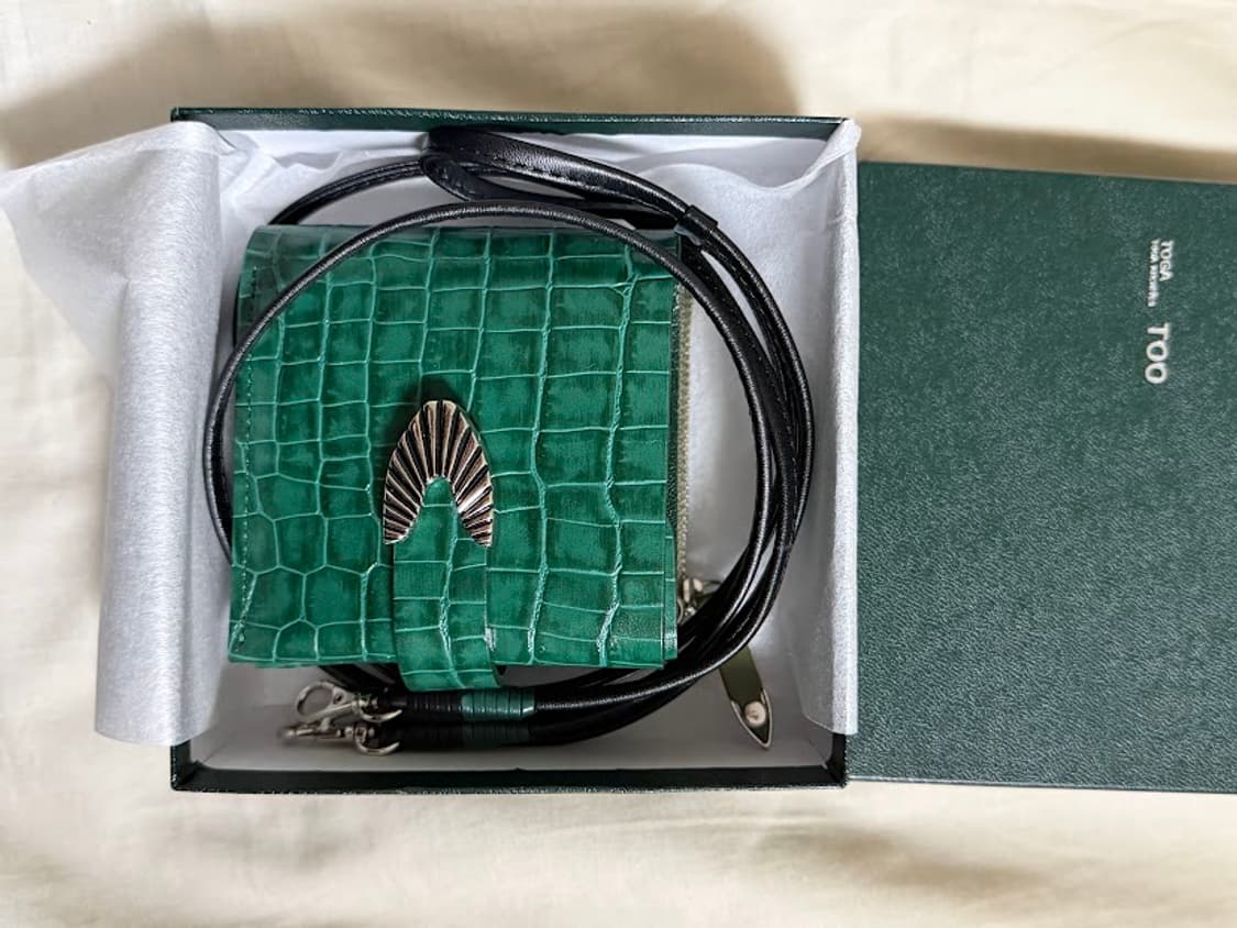 토가 레더 숄더 월렛 그린 상품이미지3