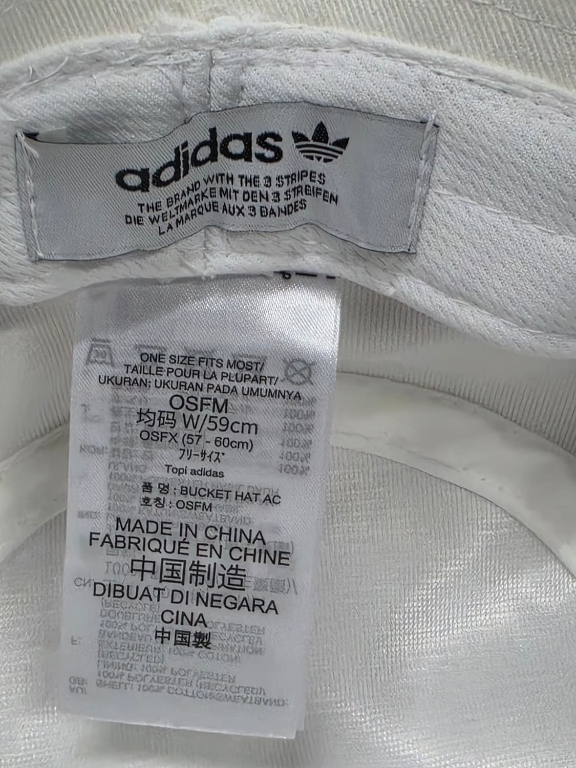 아디다스 화이트 버킷햇 상품이미지4