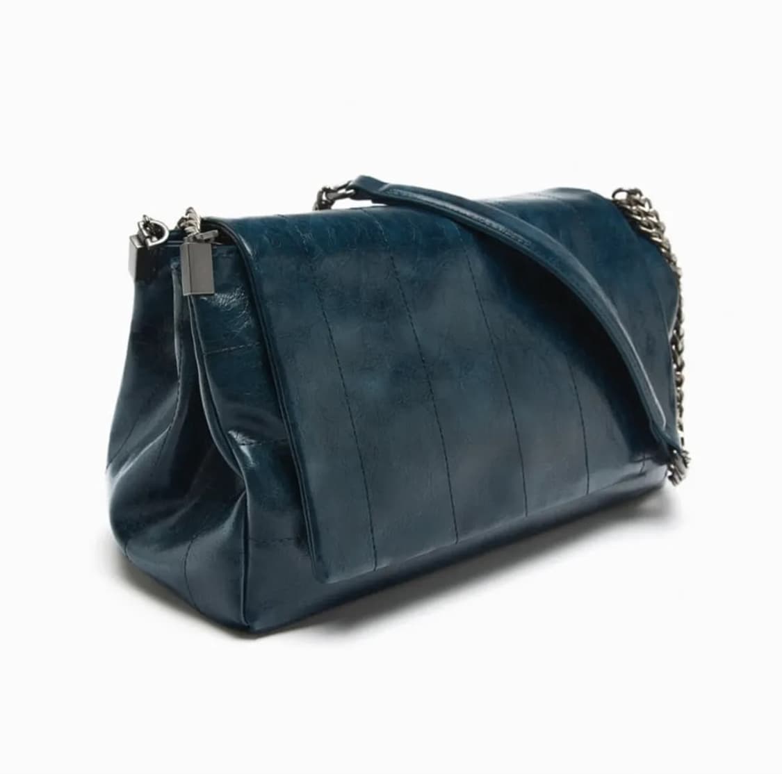 자라 락 플랩 숄더백 딥블루색상 상품이미지1