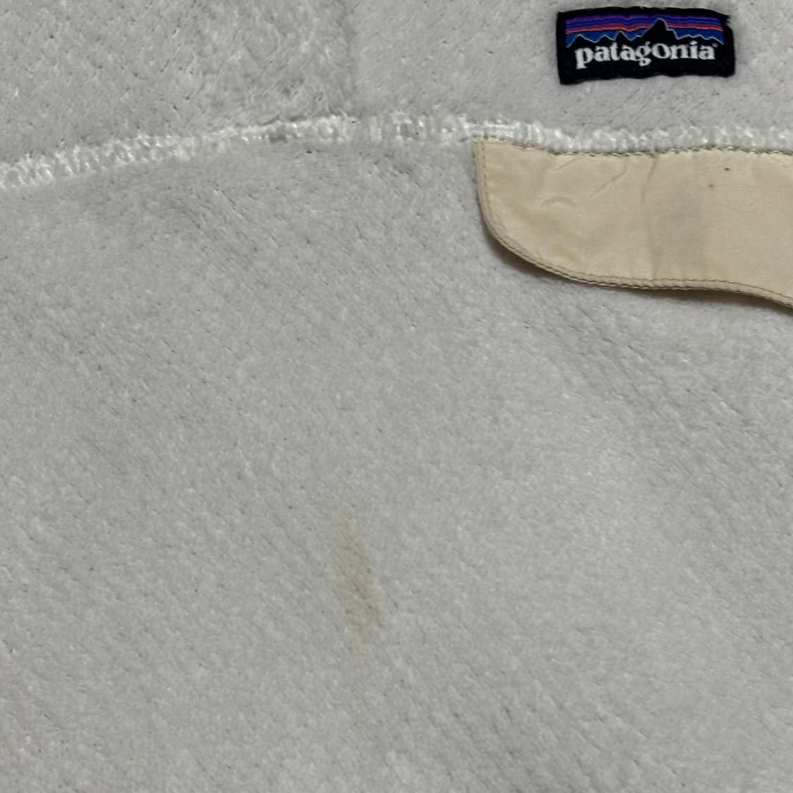 M 파타고니아 여성 화이트 반집업 플리스 상품이미지6