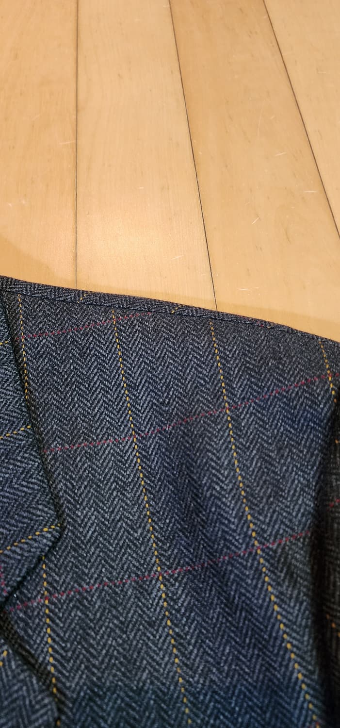 버버리 진그레이 헤링본 모직자켓 3XL(하자) 상품이미지6