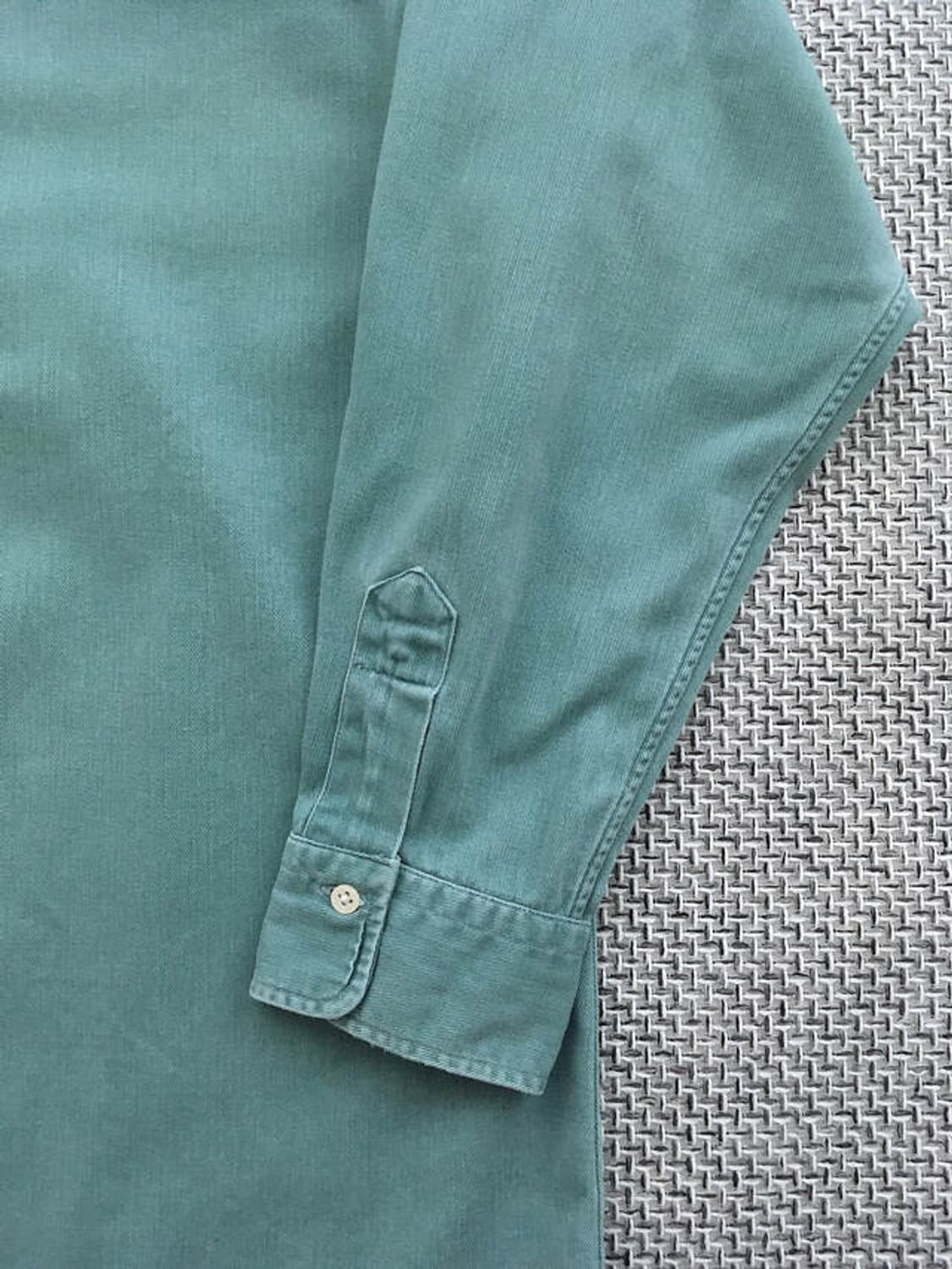 USA made faded emerald cotton b.d shirts 상품이미지3