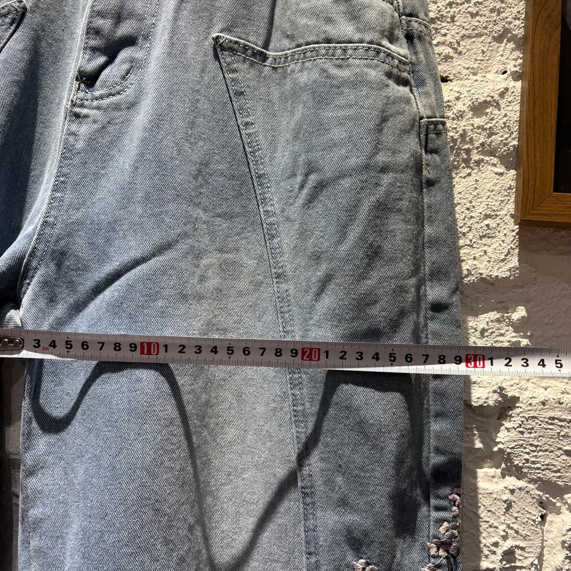 일제빈티지 사쿠라,기사 자수 데님팬츠 상품이미지8