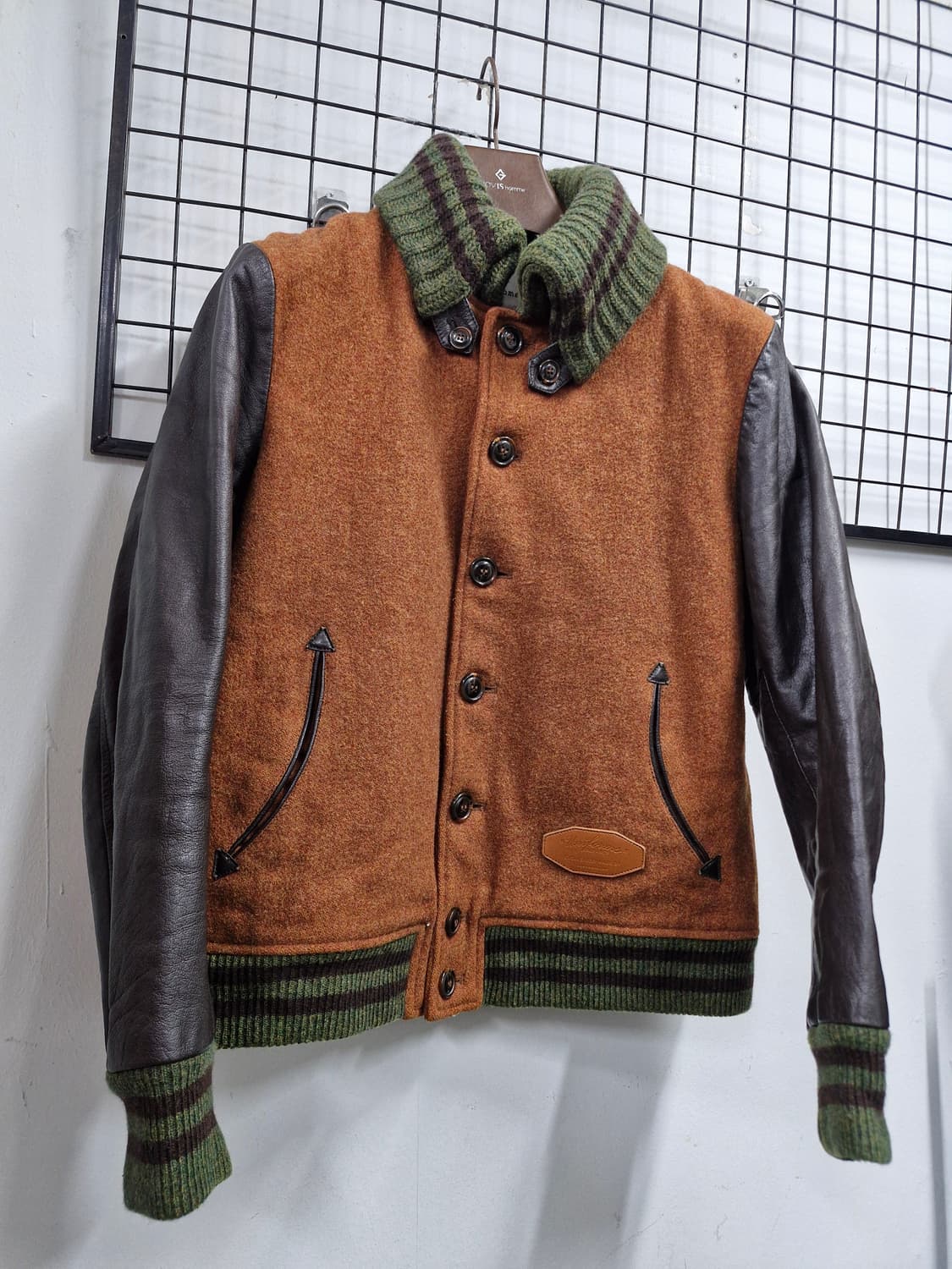 100L 커스텀멜로우(코오롱) 모 혼방 소가죽 자켓. 상품이미지2