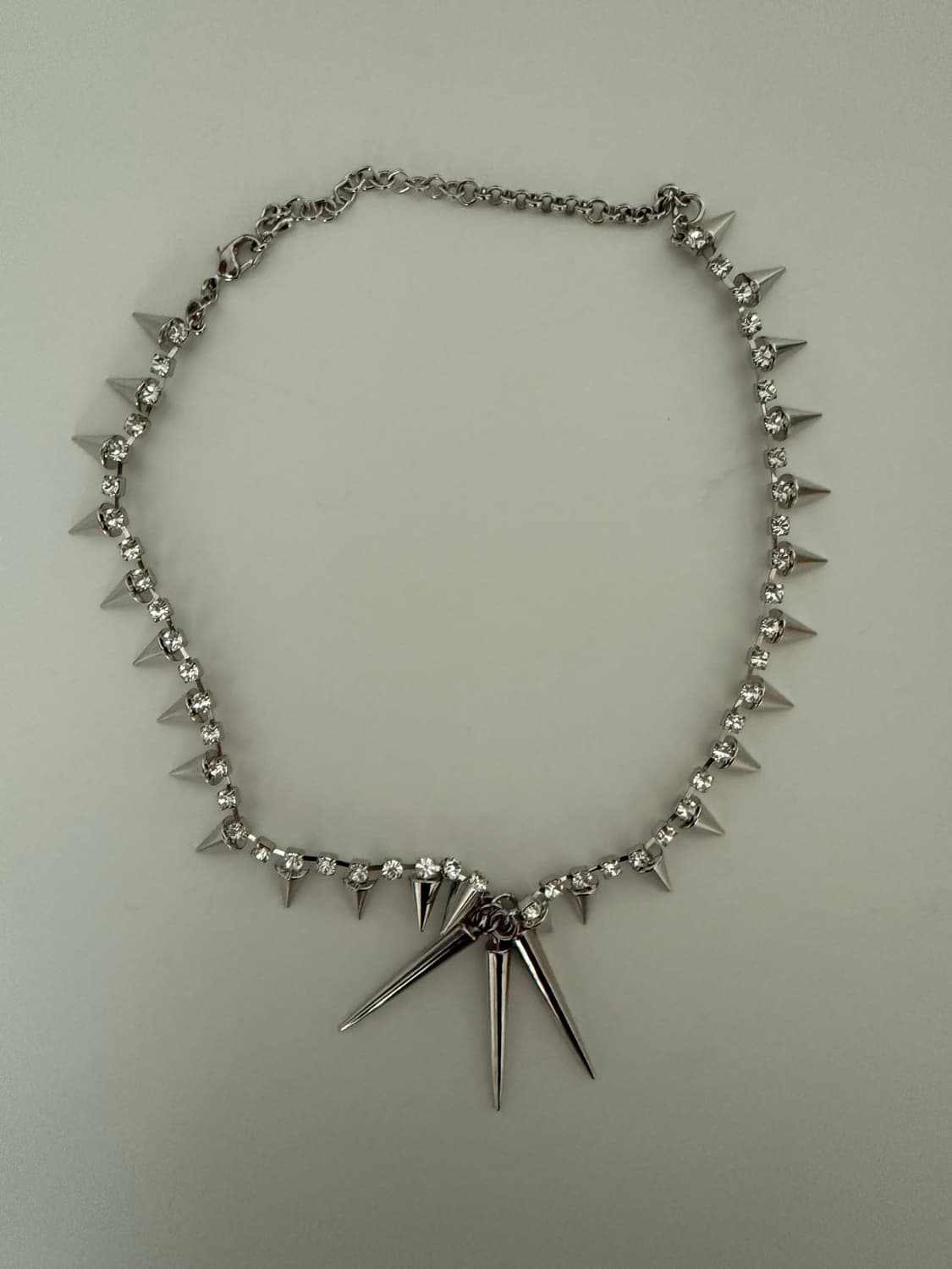 빈티지 스터드 큐빅 목걸이 펑크 상품이미지2