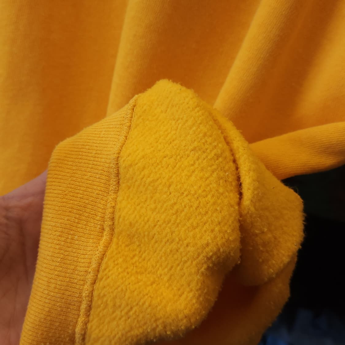 90s town craft 빈티지 반팔 스웻셔츠 옐로우 링커티 L 상품이미지8