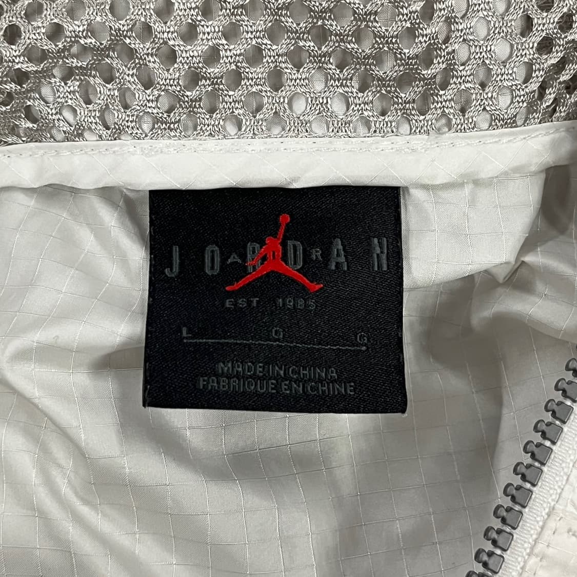 [정품/L] 조던 화이트 후드 바람막이 자켓 b15 상품이미지5