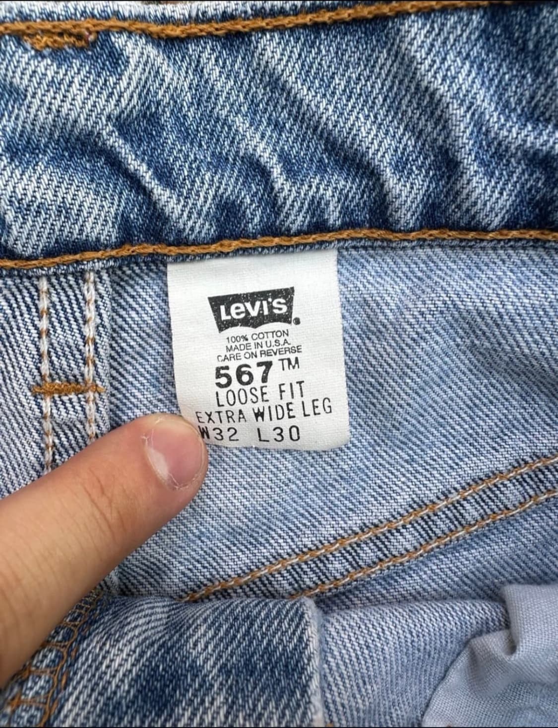 90s 리바이스 567 made in USA 상품이미지2