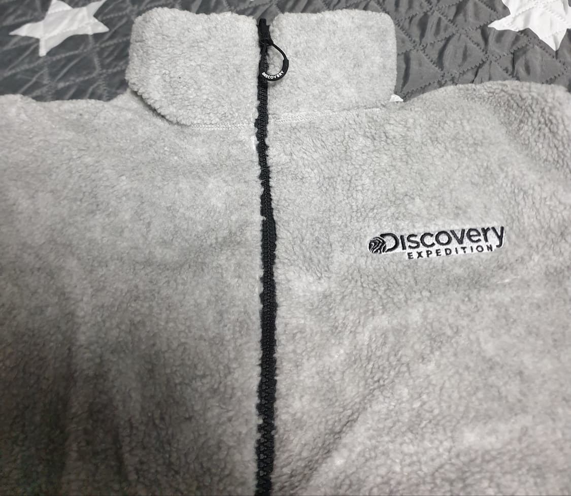 디스커버리 덕다운 리버시블 후리스 패딩 라이트그레이 (100) 상품이미지2