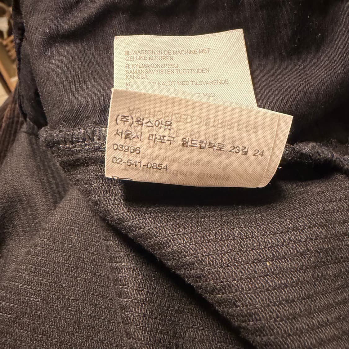 칼하트 WIP L/S 코드 코듀로이 셔츠 블랙 에이지드 워싱 상품이미지5