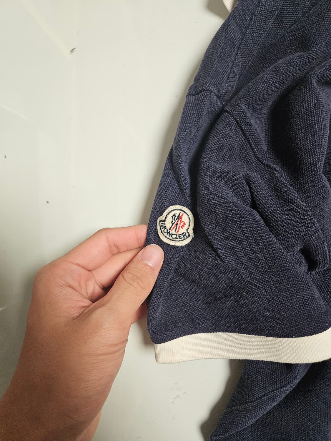 정품)몽클레어 반팔 카라티 상품이미지3