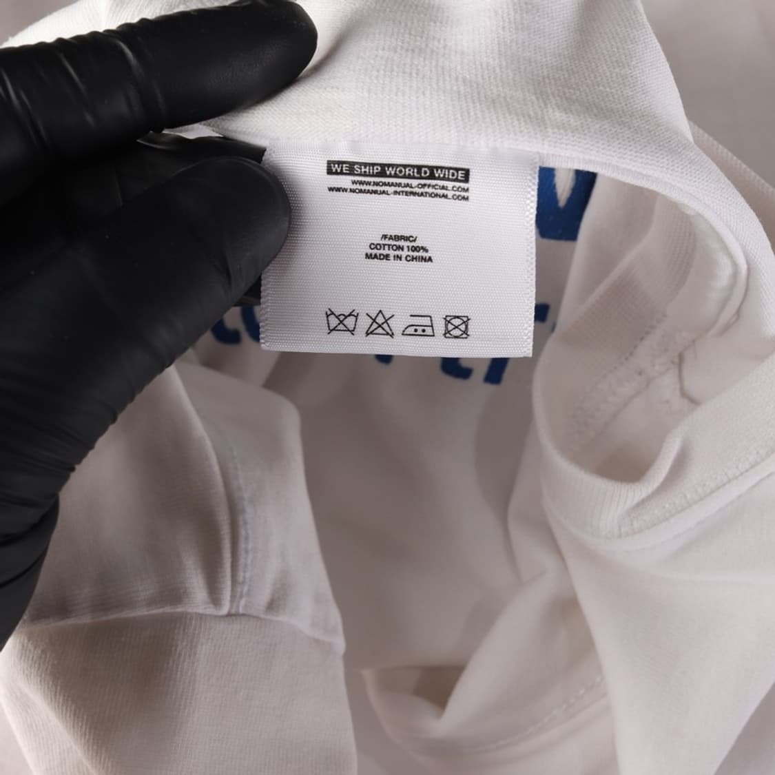 노매뉴얼 백로고 프린팅 화이트 반팔티 L 상품이미지6