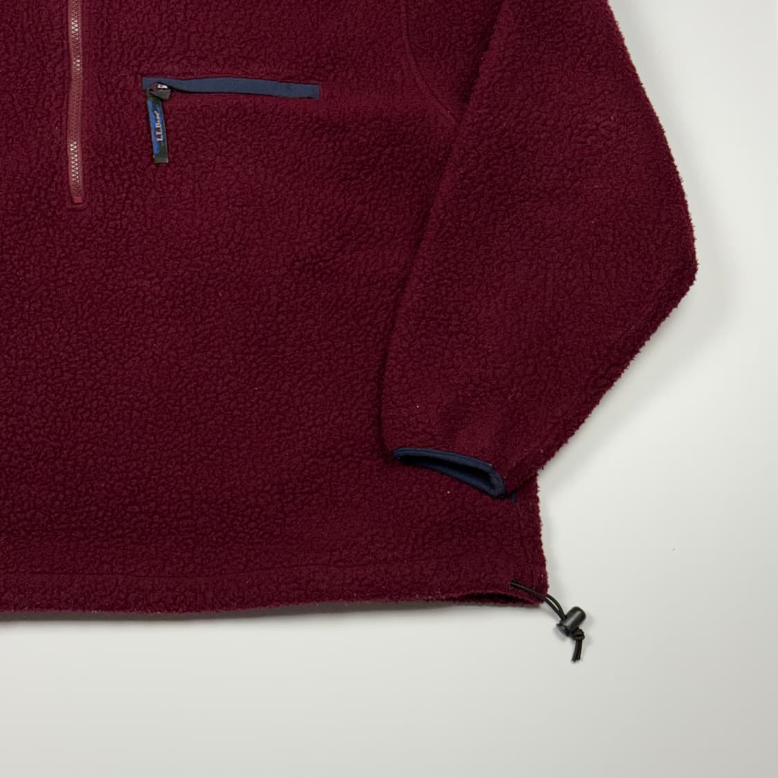 (110) 80s 엘엘빈 헤비 플리스 풀오버 레드 상품이미지5