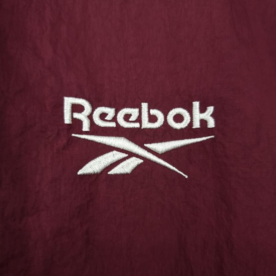 [리복] 빅로고 오버핏 바람막이 자켓 버건디 M20050 상품이미지7