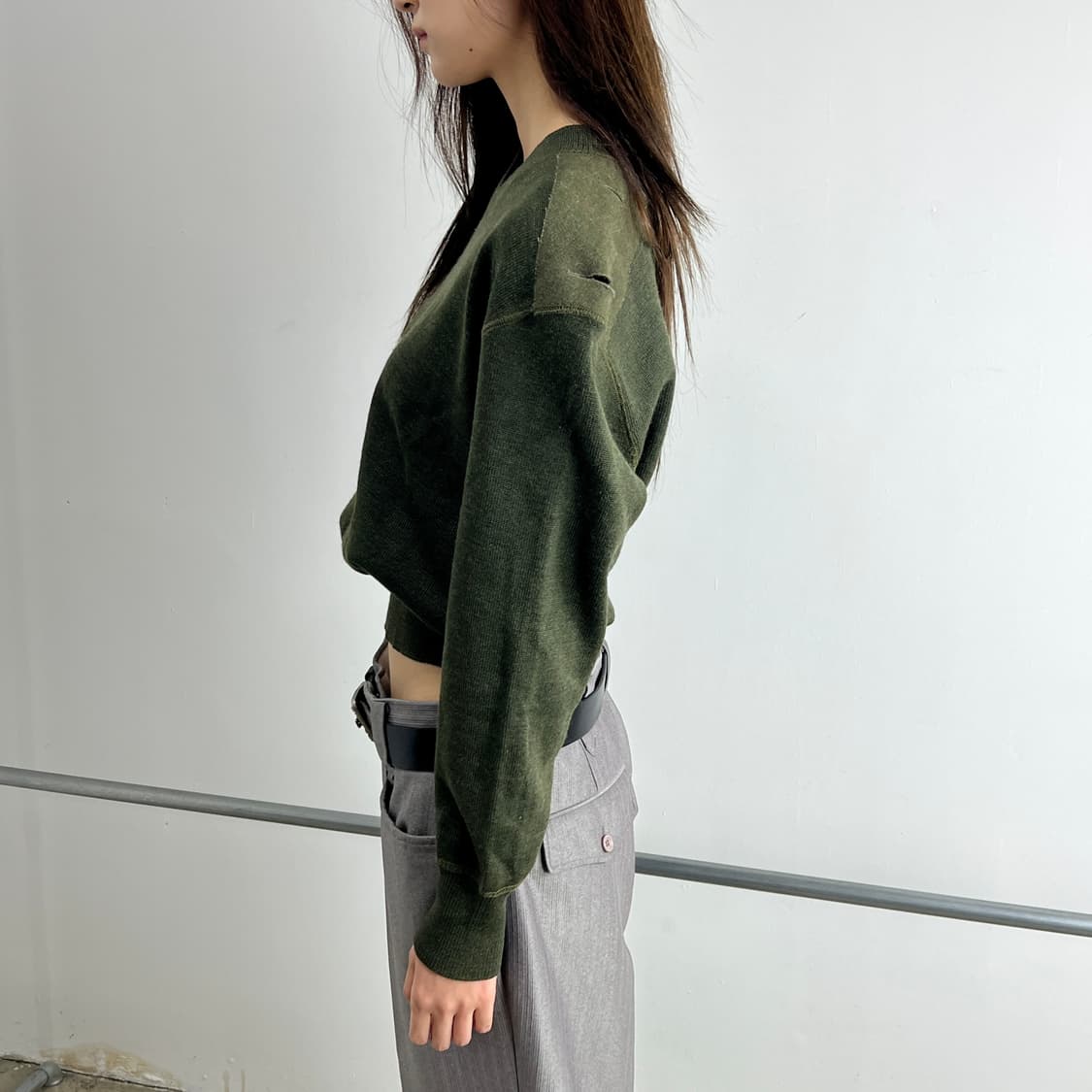 장 폴 고티에 주니어 헤비 울 밀리터리 니트 상품이미지1