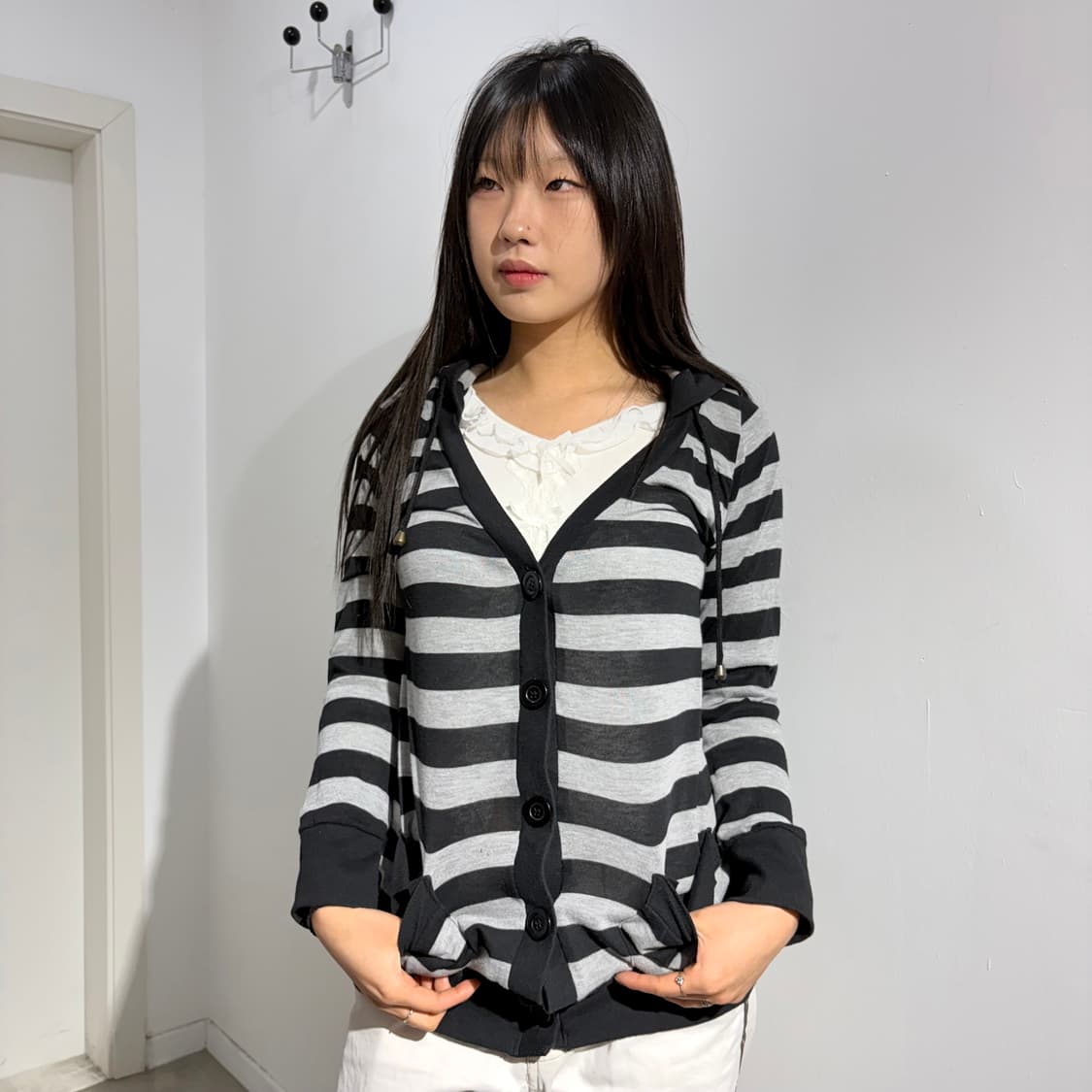 고스룩 y2k 레이어드 가디건 상품이미지1