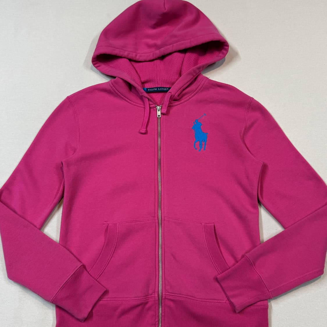 S) 폴로 랄프로렌 빅포니 핑크 후드집업 상품이미지2