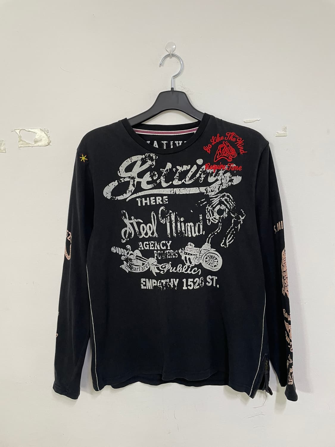 재패니즈 빈티지 프린팅 긴팔 티셔츠 상품이미지2