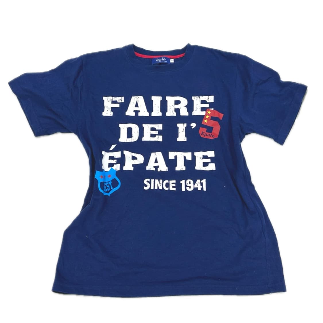 FAIRE 블루 반팔티셔츠 상품이미지2