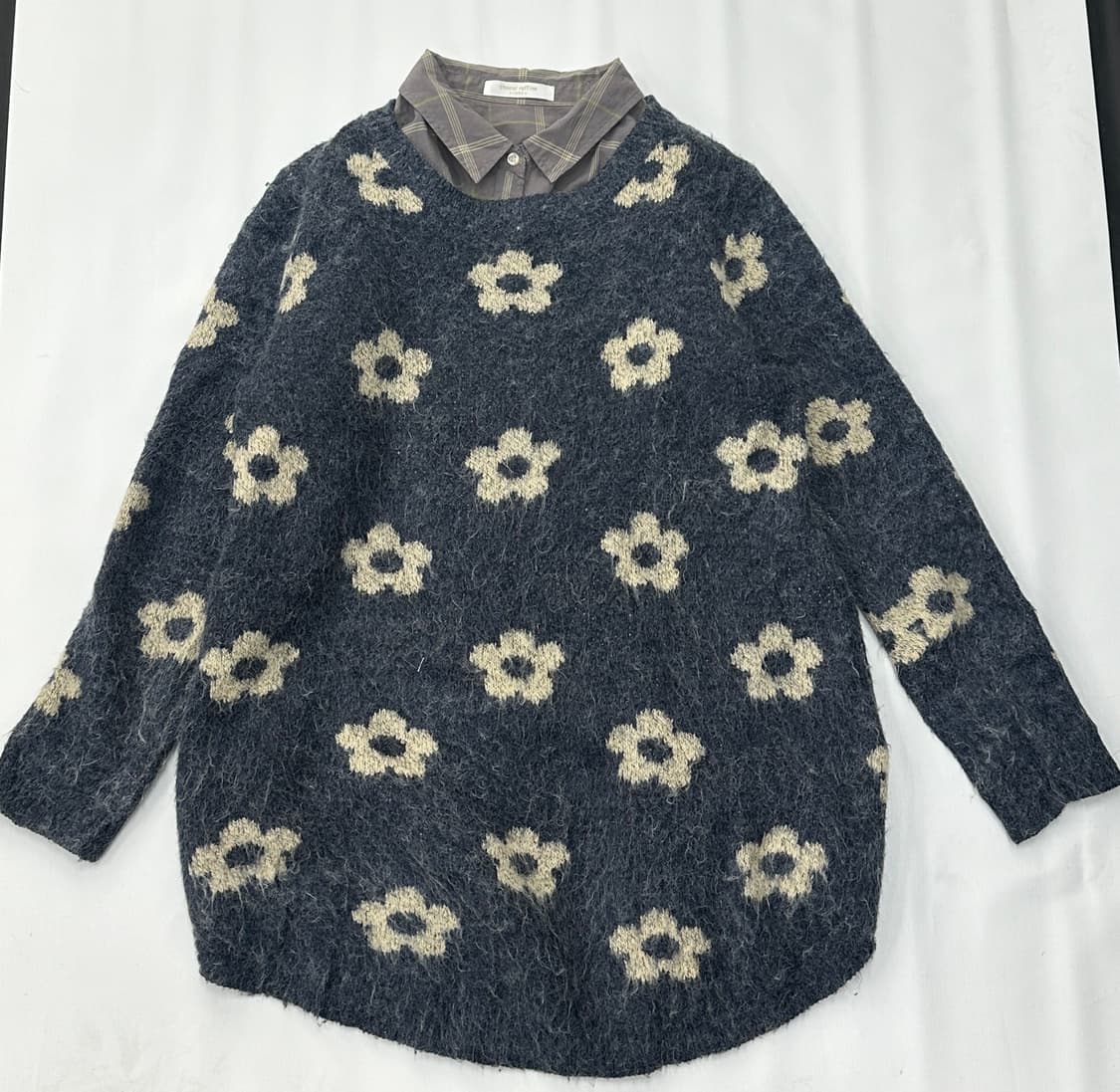 🧵플라워 패턴 니트 코디세트🧵 그런지 모리걸 히피 오리엔탈 겨울  상품이미지2