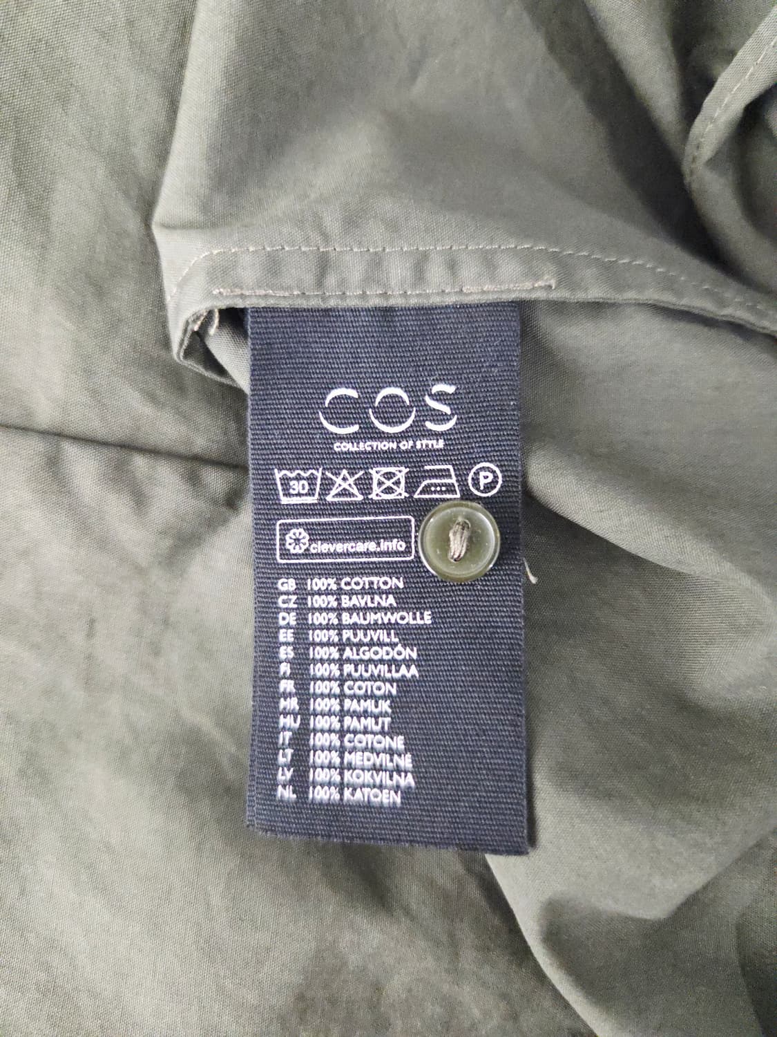 COS 코스 둥근카라 코튼 셔츠 상품이미지8