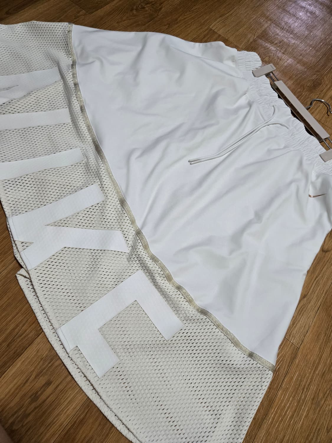 나이키 우먼스 SW 화이트 메쉬 스커트 상품이미지1