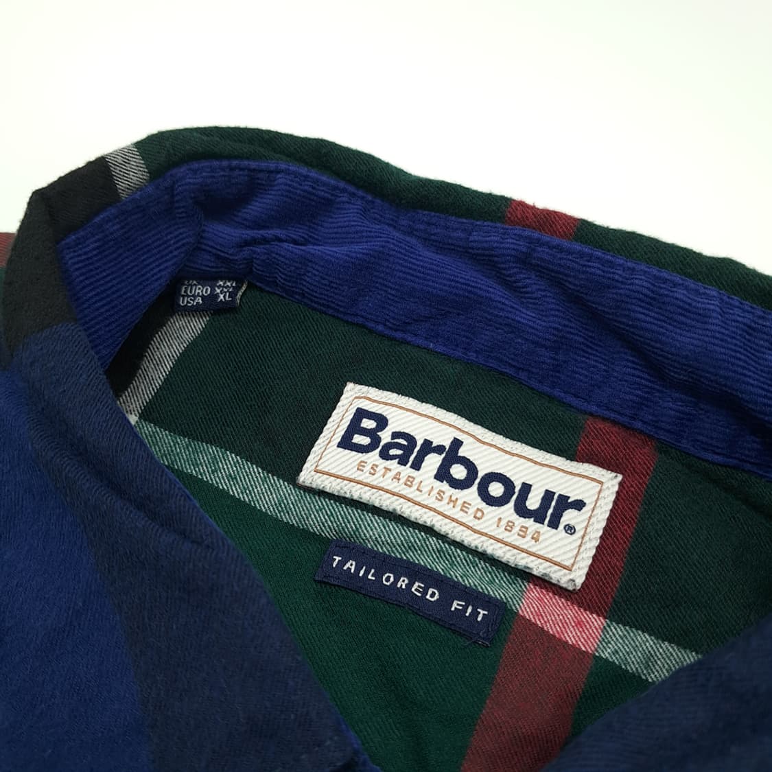 CN676 XL 바버 클래식 블랙워치 타탄체크 플란넬 긴팔 셔츠 남방 상품이미지4