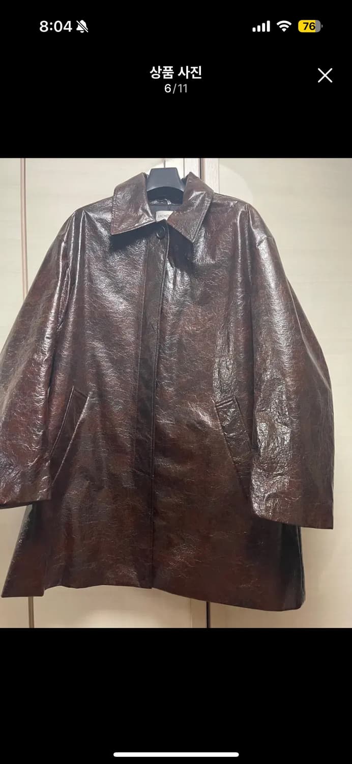 아모멘토 타이벡 하프코트 브라운 상품이미지3