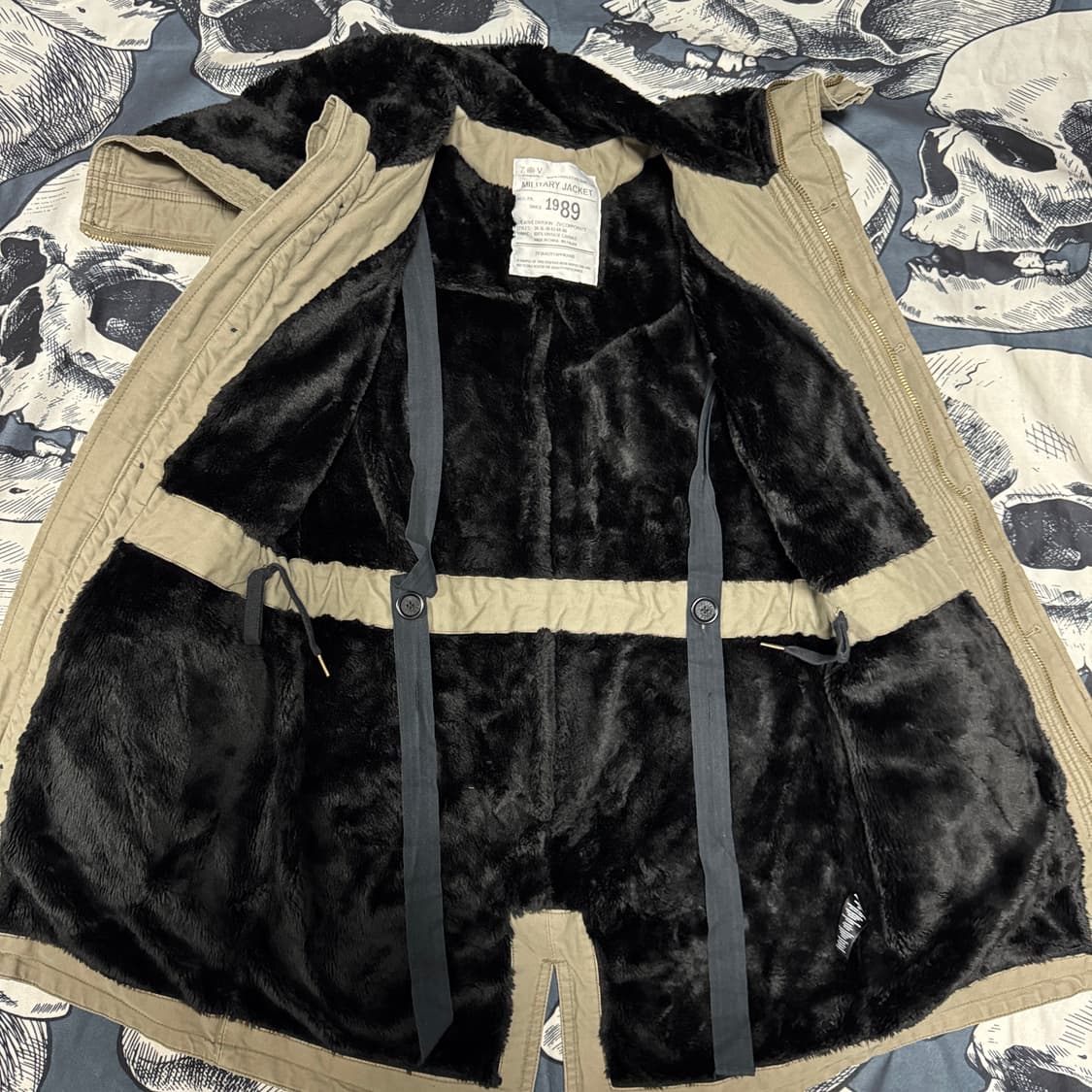 쟈딕앤볼테르 안감 퍼 밀리터리야상 XS사이즈  상품이미지6