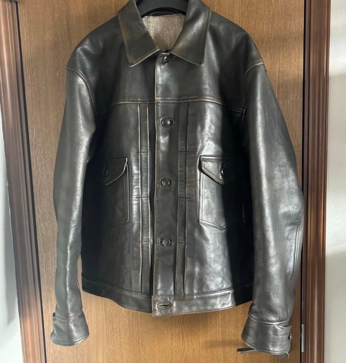 Old joe 파티나 홀스하이드 가죽자켓 상품이미지1