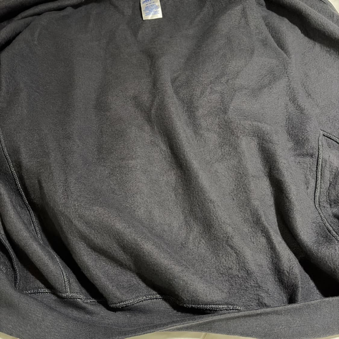 러셀 애슬레틱 스웻 후드집업 차콜 상품이미지8