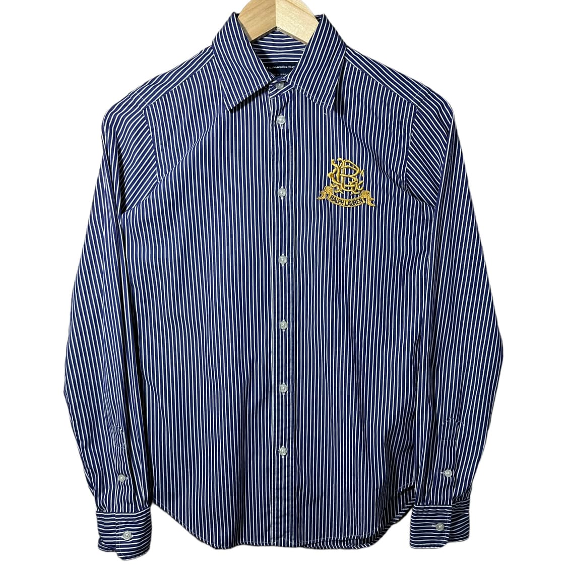 랄프로렌 남색 흰색 줄무늬 셔츠 M 상품이미지3