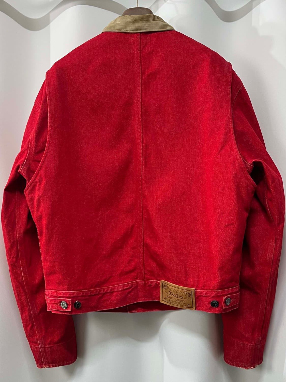 80's usa 폴로 랄프로렌 헤비캔버스 덩가리 데님 트러커 자켓 상품이미지2