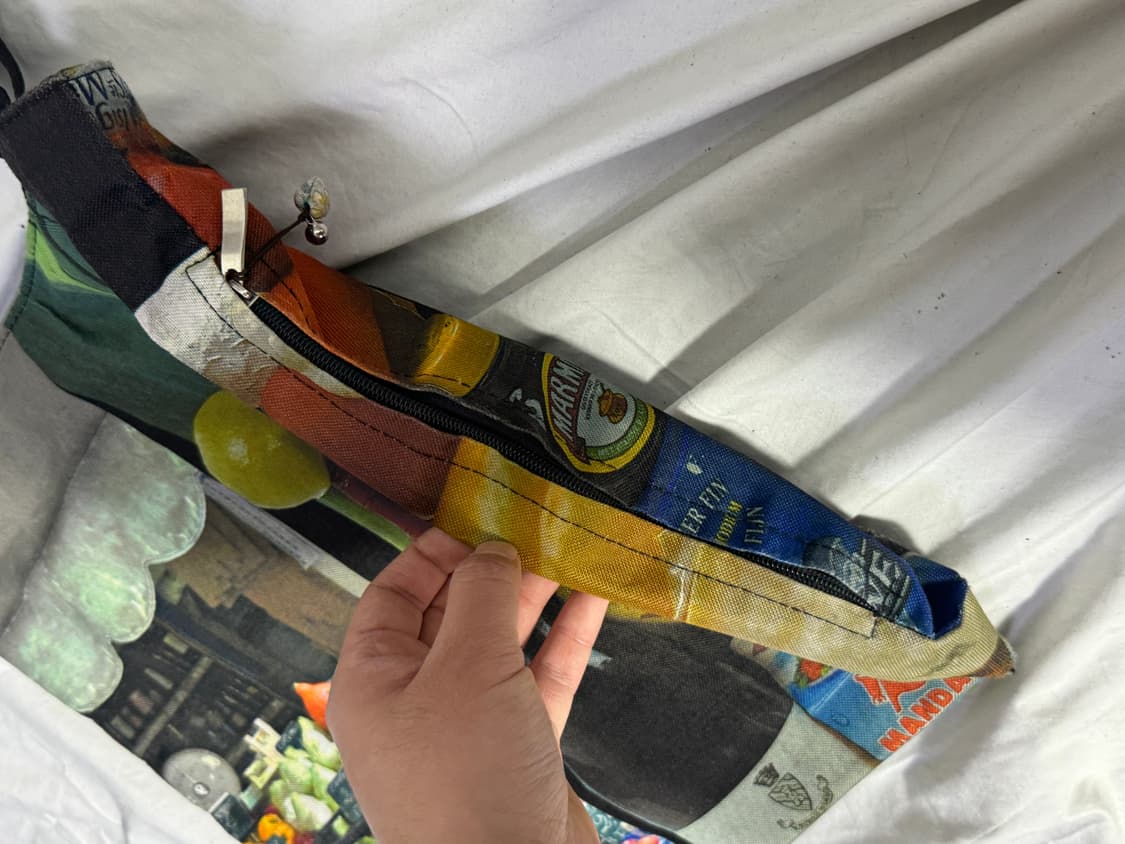 유럽 마켓 그래픽 캔버스 토트백 상품이미지5