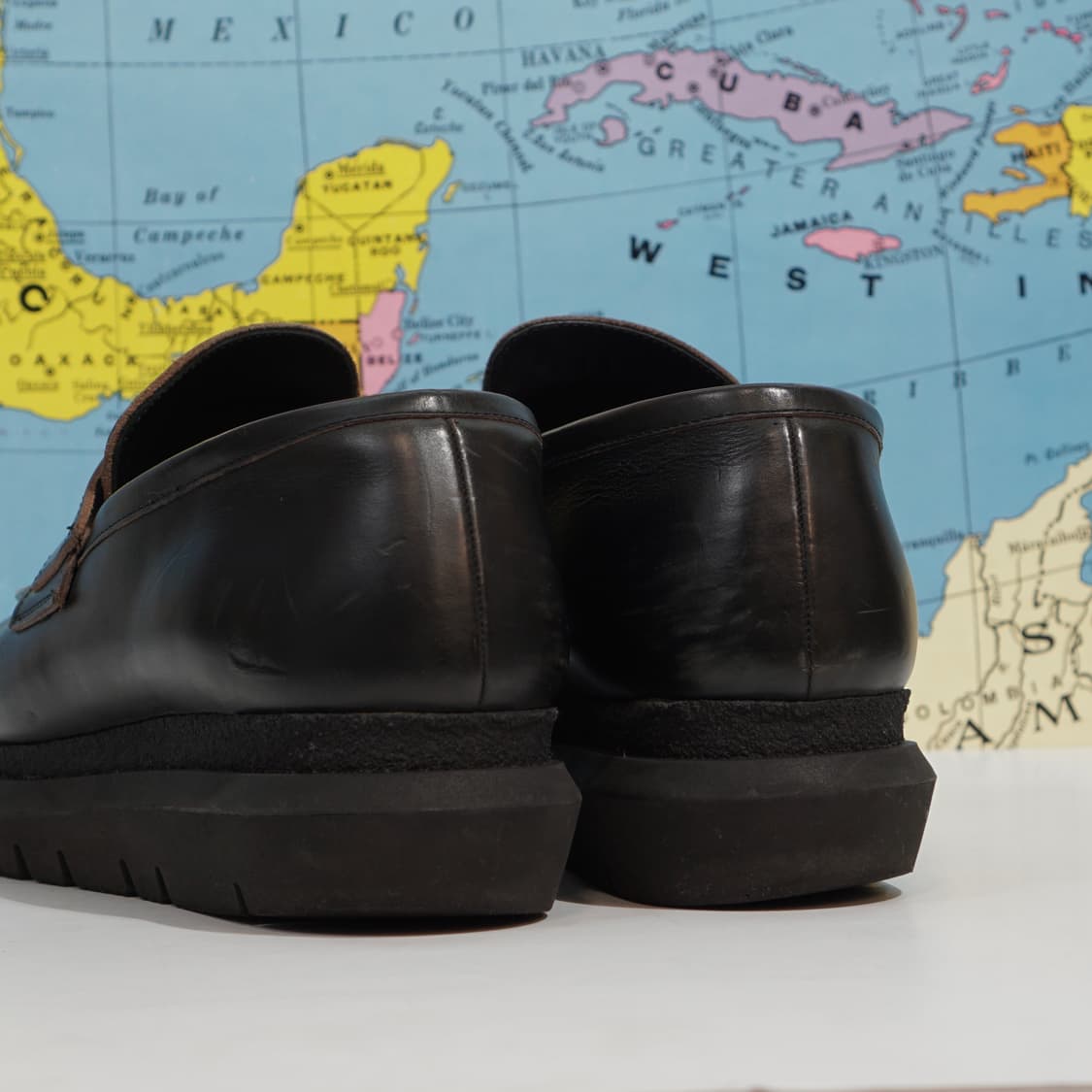 사카이 레더 더블 페니로퍼 상품이미지6