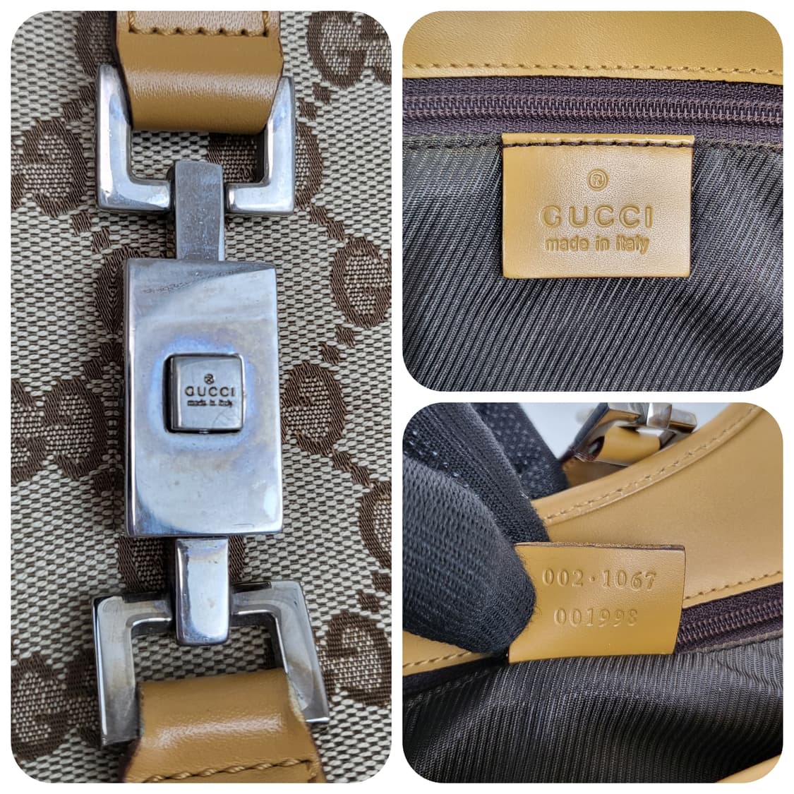 정품 구찌 GG로고 자가드 재키 호보백 상품이미지9