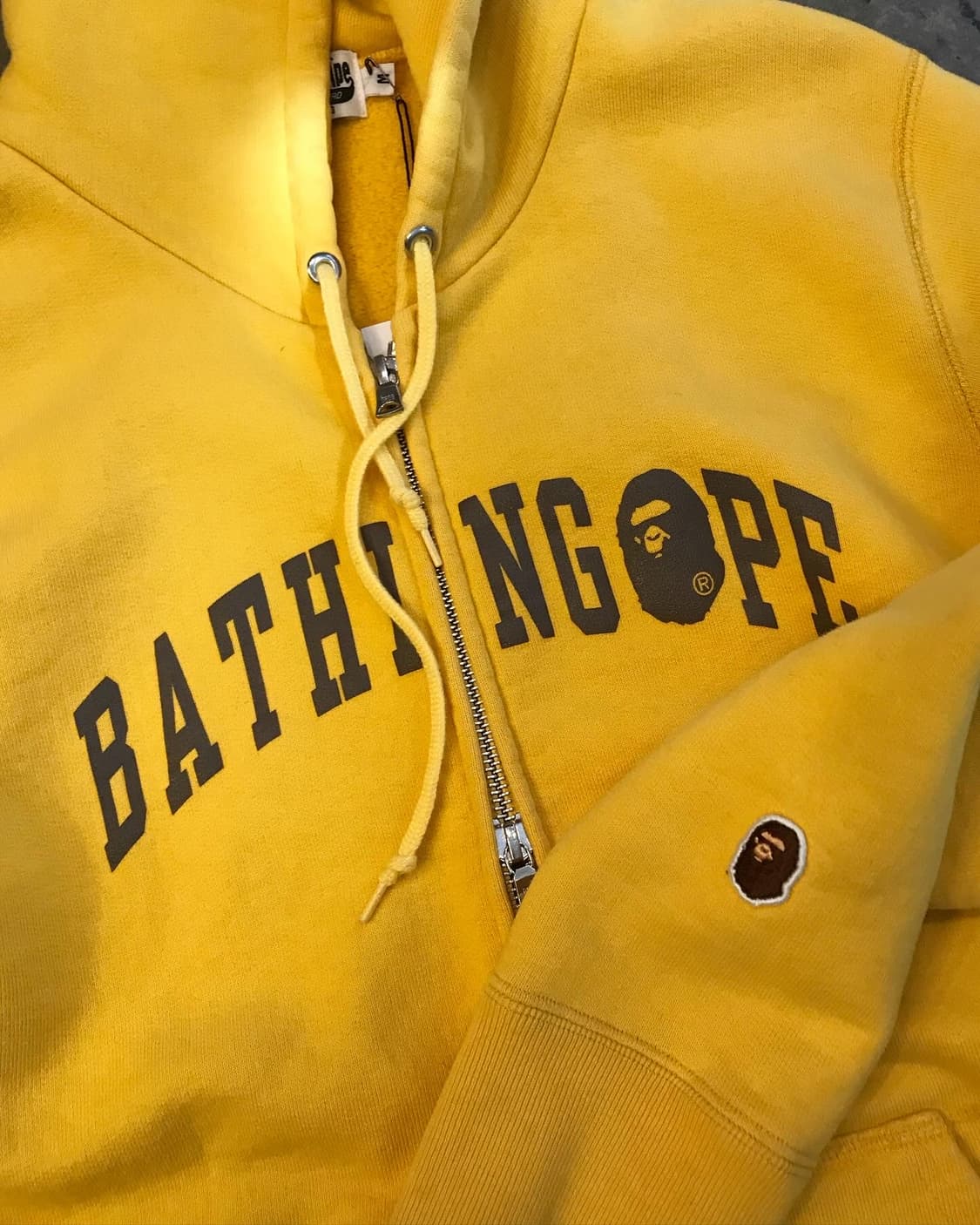 Bape Brown Logo Two-way Hood Zip-Up 상품이미지7
