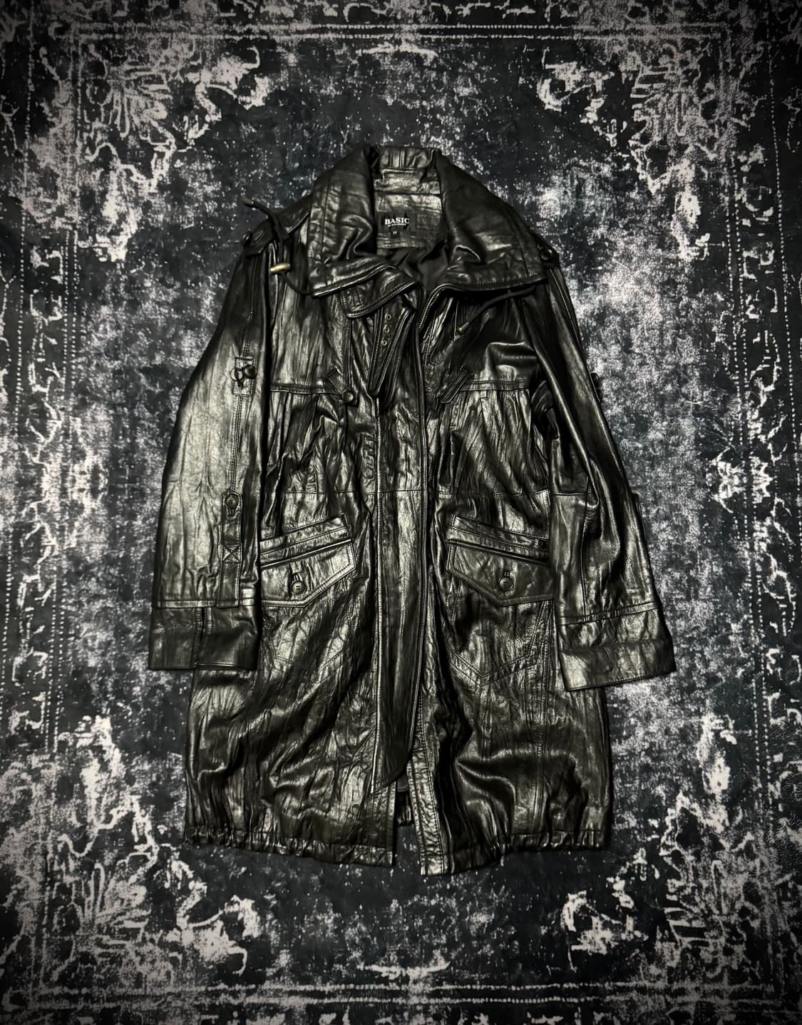 Y2k Style Sheepskin leather coat 상품이미지1