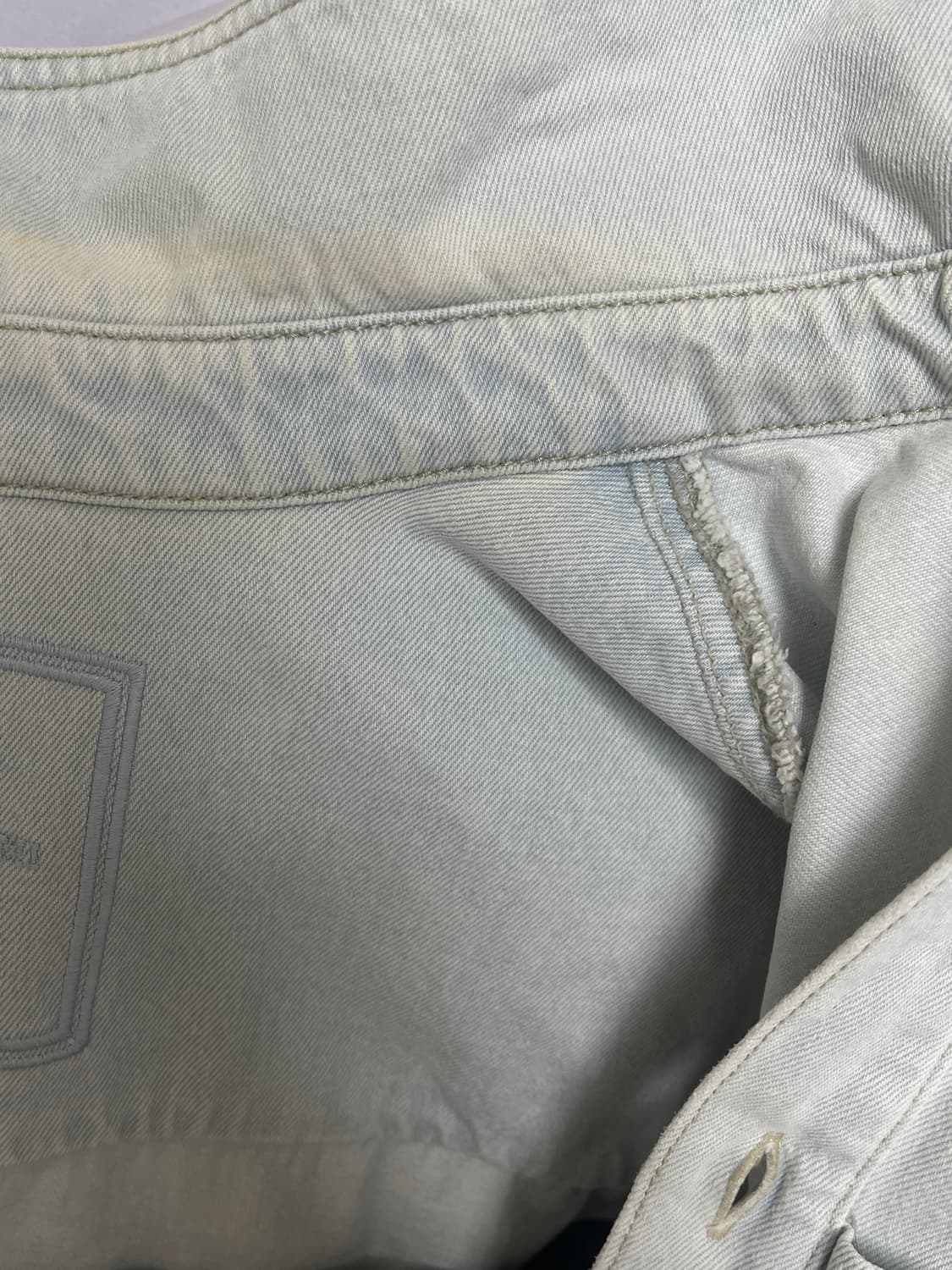 우영미 플라워 데님 셔츠 48 상품이미지6