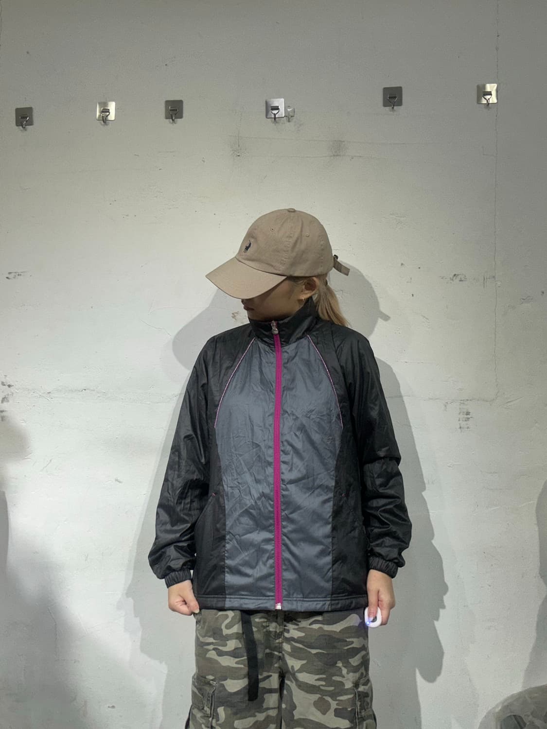 미즈노 그레이 블랙 바람막이 자켓 M 상품이미지2