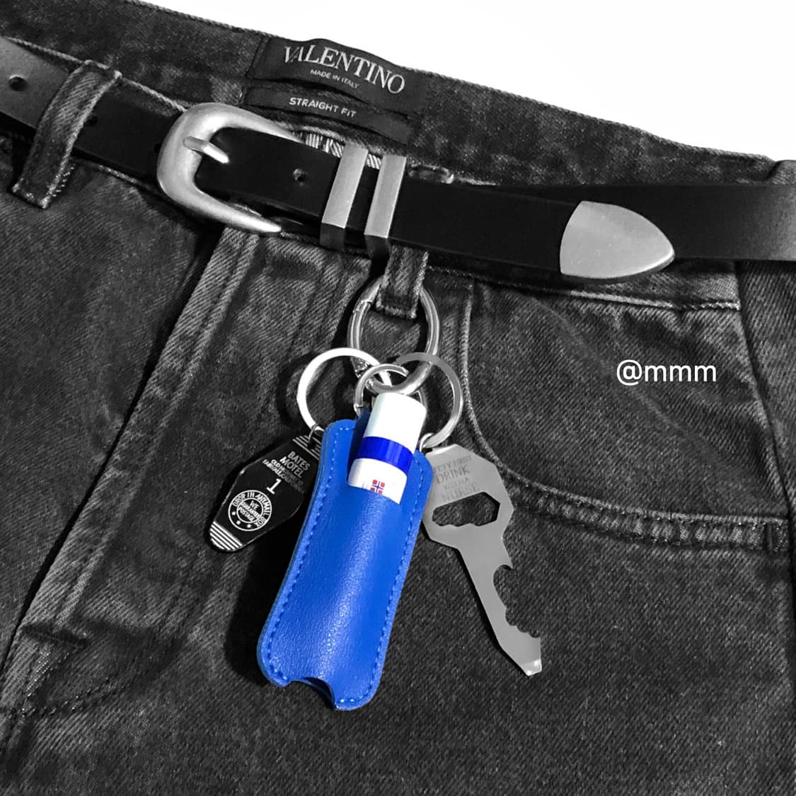 [Unisex💙] 립밤 가죽 케이스 키링 열쇠고리 상품이미지1