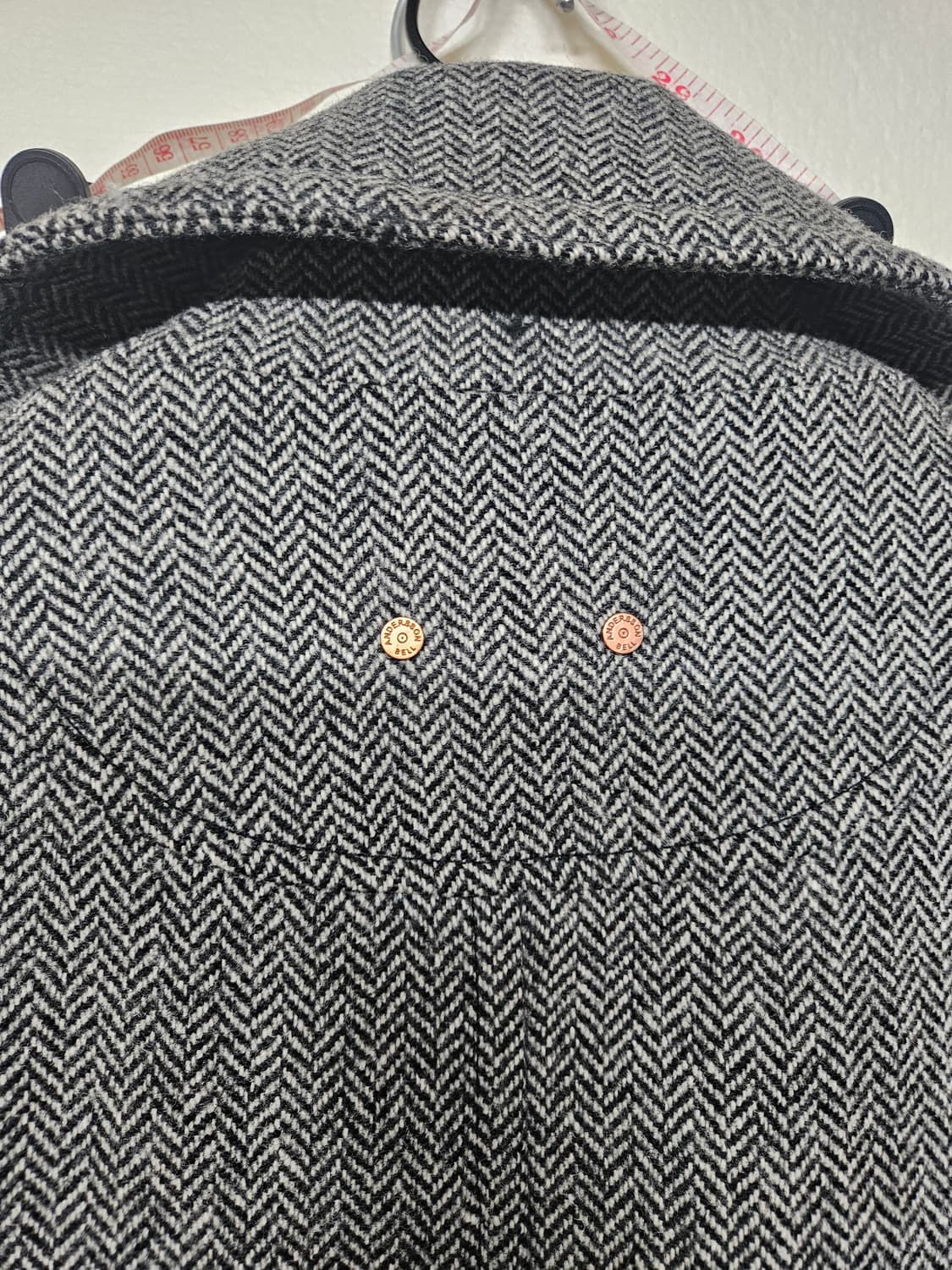 앤더슨벨 헤링본 더블 코트 L사이즈 오버핏 상품이미지4